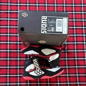 Rudis Men's Athletic Shoes - Black and Red